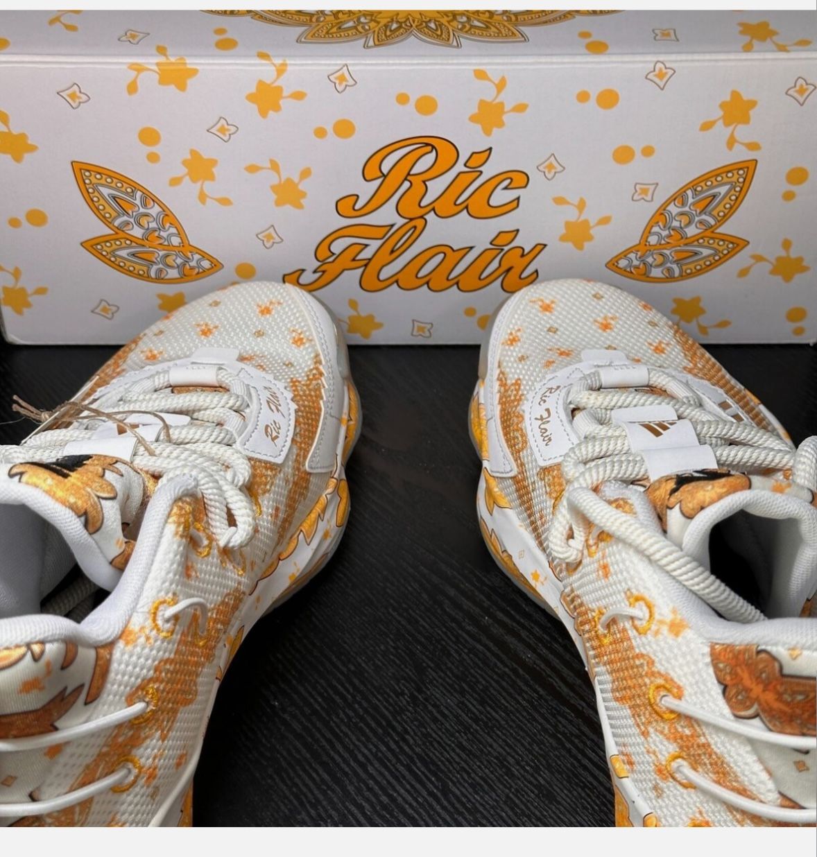 adidas Ric Flair x Dame 7 White Gold Metallic