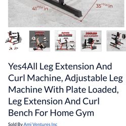 Yes4All Leg Extension And Curl Machine, Adjustable Leg Machine