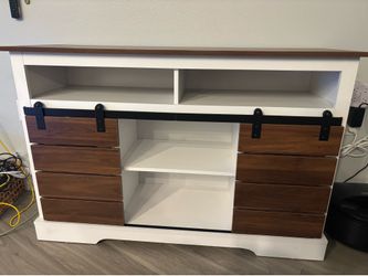 Barn Door Style Entertainment Center