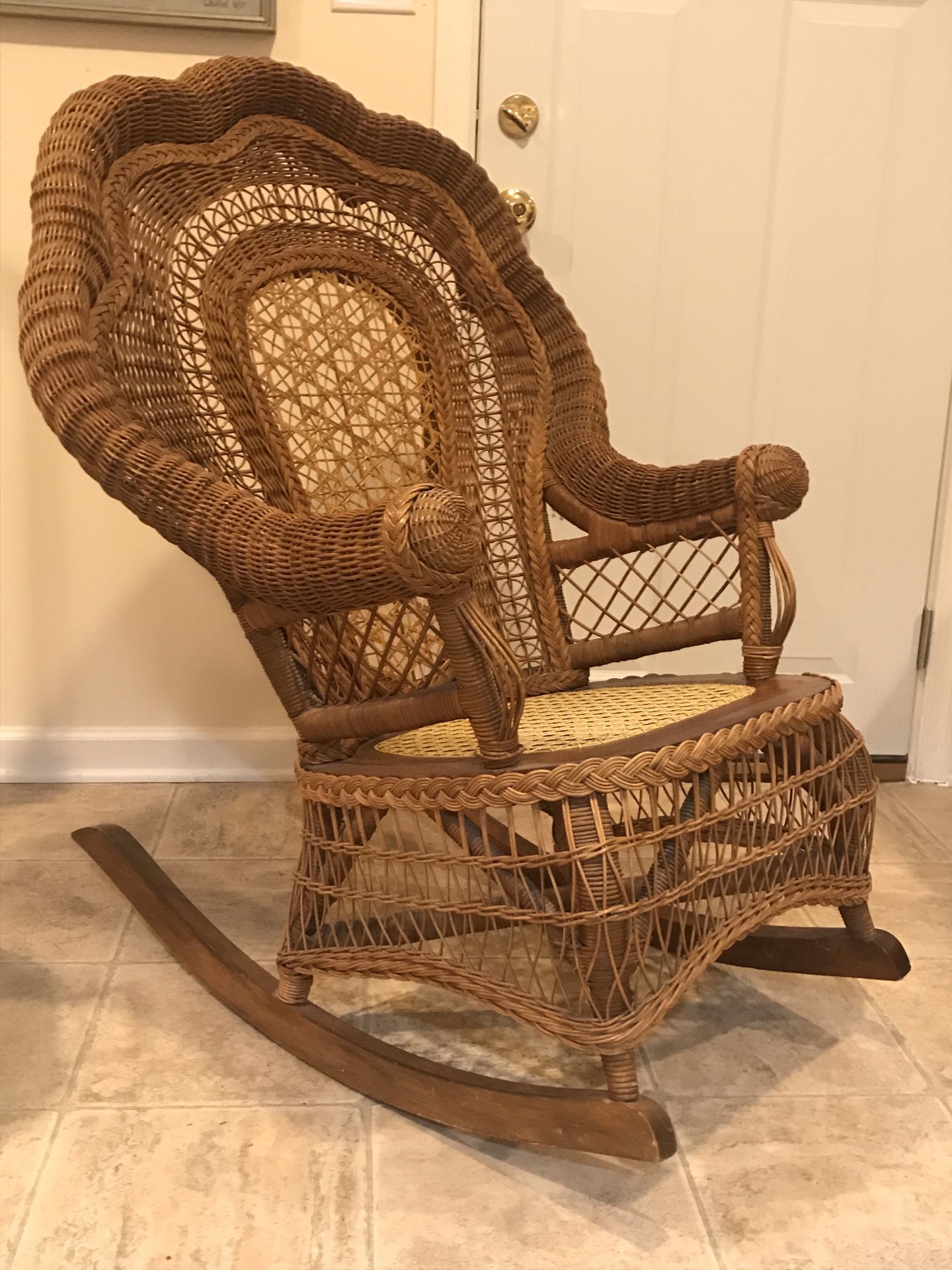 Classic Wicker Rocking Chair