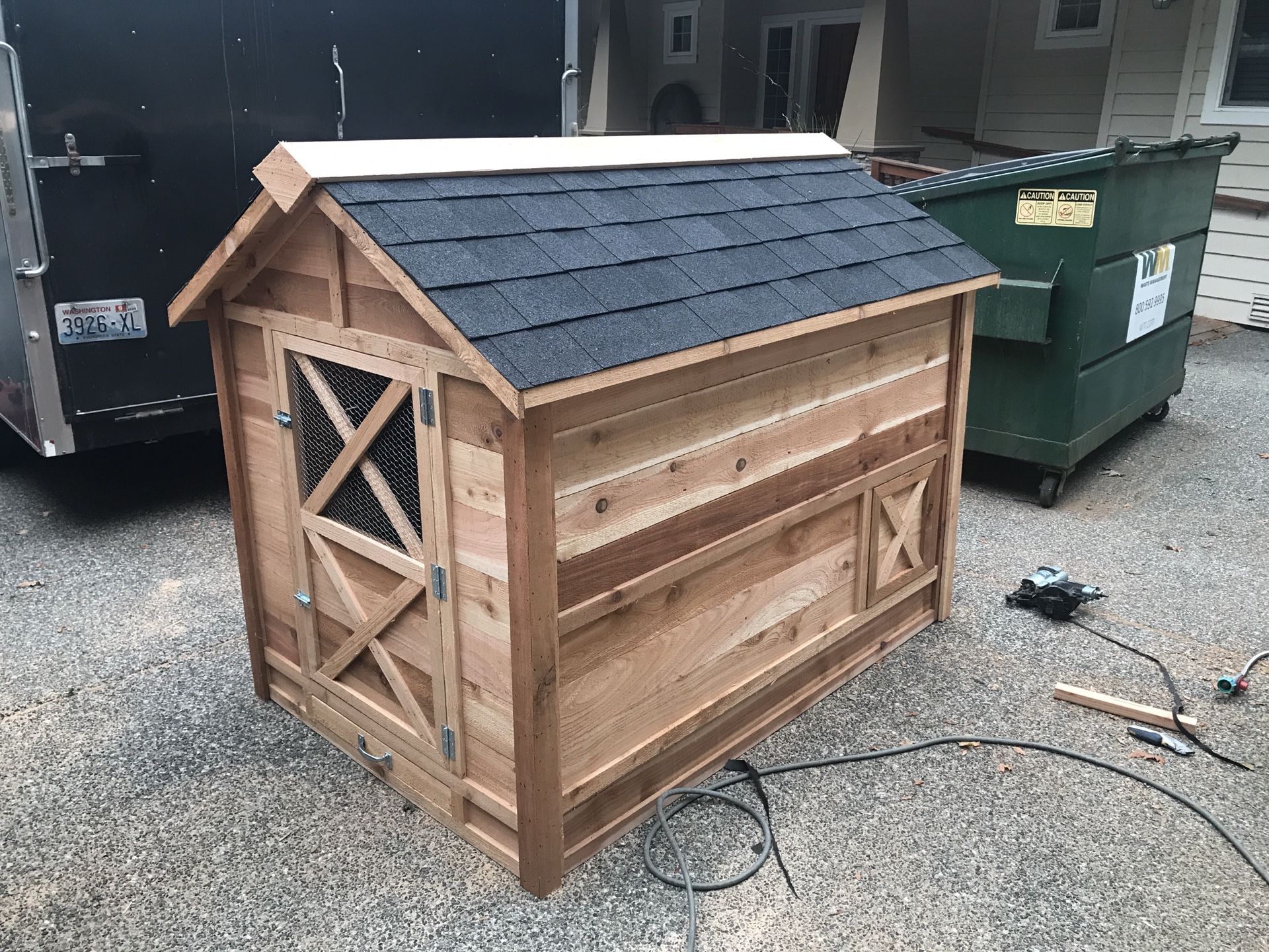 Craftsman Cedar Chicken Coop - Stanwood Bee Company, LLC