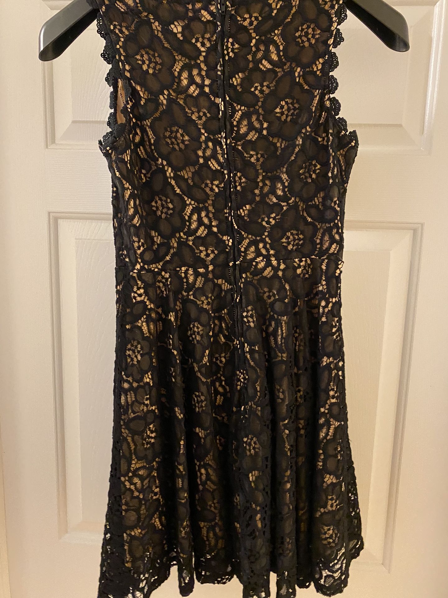 Black Lace And Cream Under Layer City Studio Dress