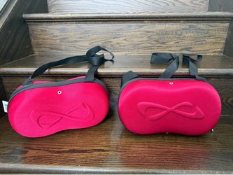 Infinity Red Cheer Shoe Case with strap
