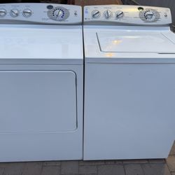 GE Washer And Dryer Set Electric White 