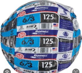 New Romex wire 6/3