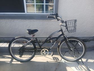 Women's 26" Electra cruiser 7 beach cruiser with basket