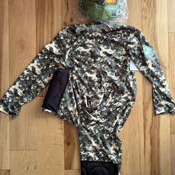 Green and khaki camo USA Navy SEALs Team Six jumpsuit #militaryinspired  Halloween - New -  Navy Seal Team Six - Jumpsuit and Helmet - Size Children A
