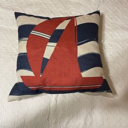 Sailboat Throw Pillow