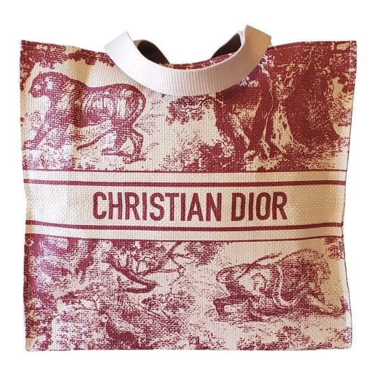 CHRISTIAN DIOR DIORVIERA Tote In Cream & Matron