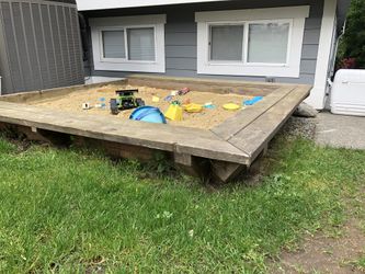 FREE Custom built cedar sand box