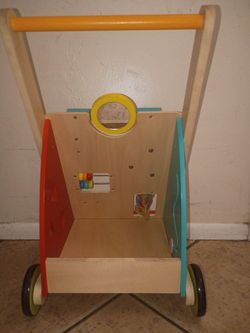 Wooden Baby Activity Push Walker