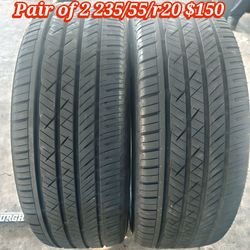 Pair of 2 235/55/r20 ‼️ free instalation and balance ‼️