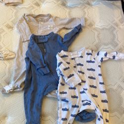 0-3 Months Boys Onesies Long Sleeve