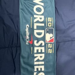 NEW EXCLUSIVE Phillies Astros MLB World Series 2022 Scarf Promo by Capital One
