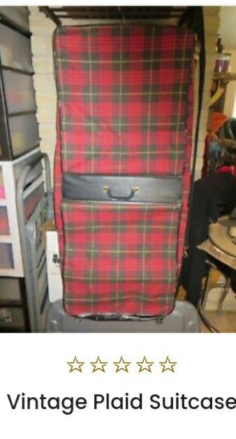 VINTAGE PLAID SUITCASE
