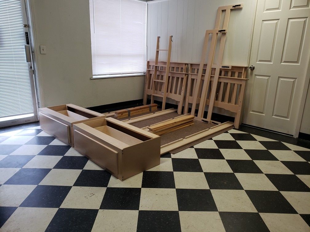Bunk bed frame - can DELIVER almost anywhere for $20 extra - please see all photos and read everything 🙂