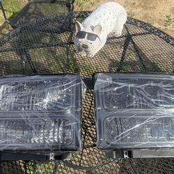 05-07 Ford F-250 Smoke Headlights Pair
