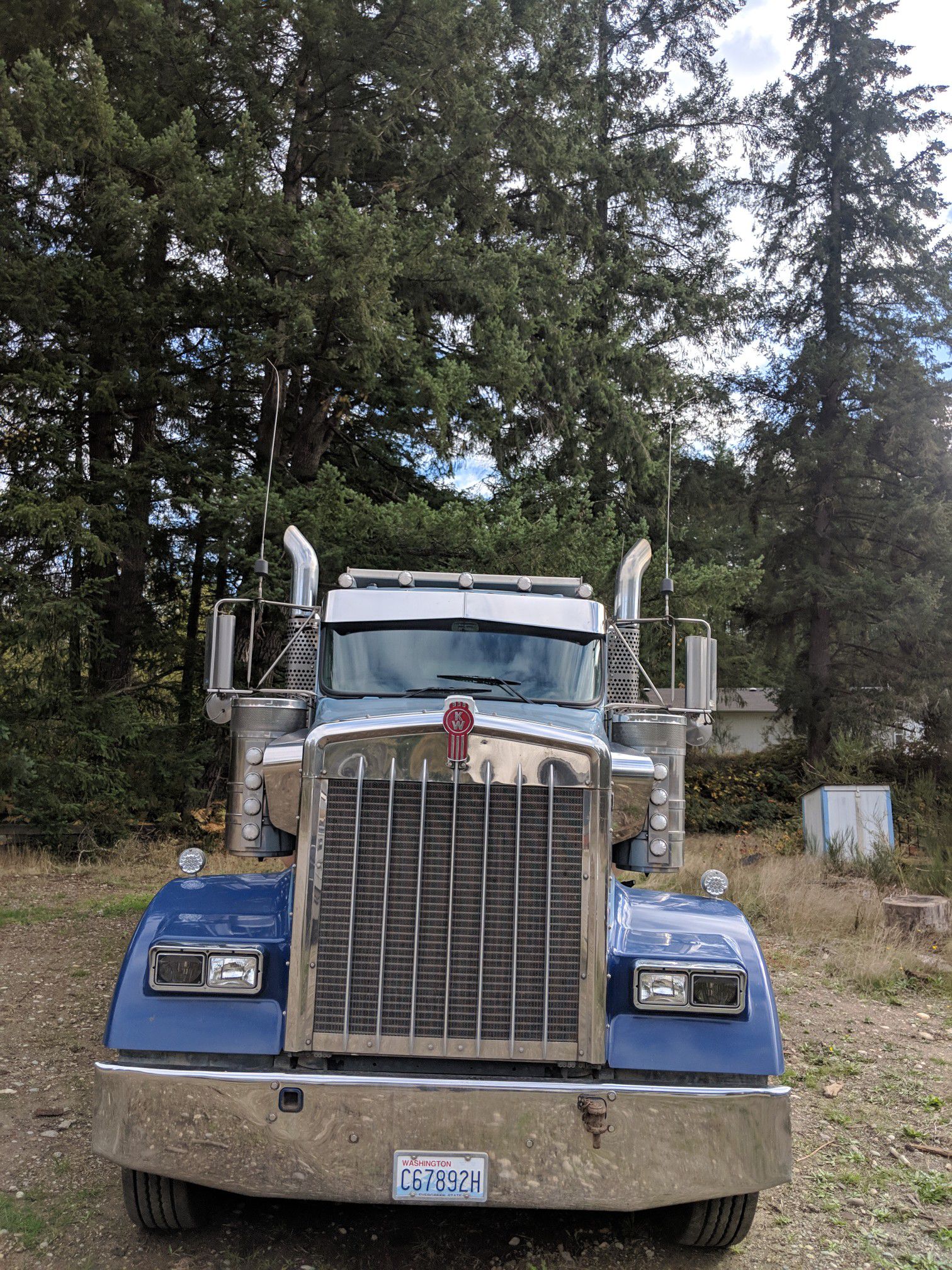 2009 Kenworth W900L Dump Truck and Pup Trailer