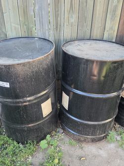 55 gallons Metal barrels