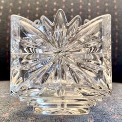 Mikasa Fire Blossom Triangle Crystal Candle Holder