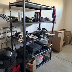 HEAVY DUTY GARAGE STOREAGE SHELVES (5&4 levels)