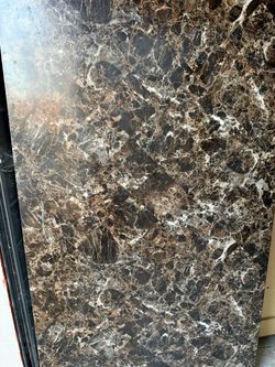 Dark Marble table with 4 chairs