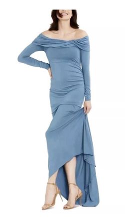 Motherhood Maternity Off-The-Shoulder Long Sleeve Maxi size L gender reveal
