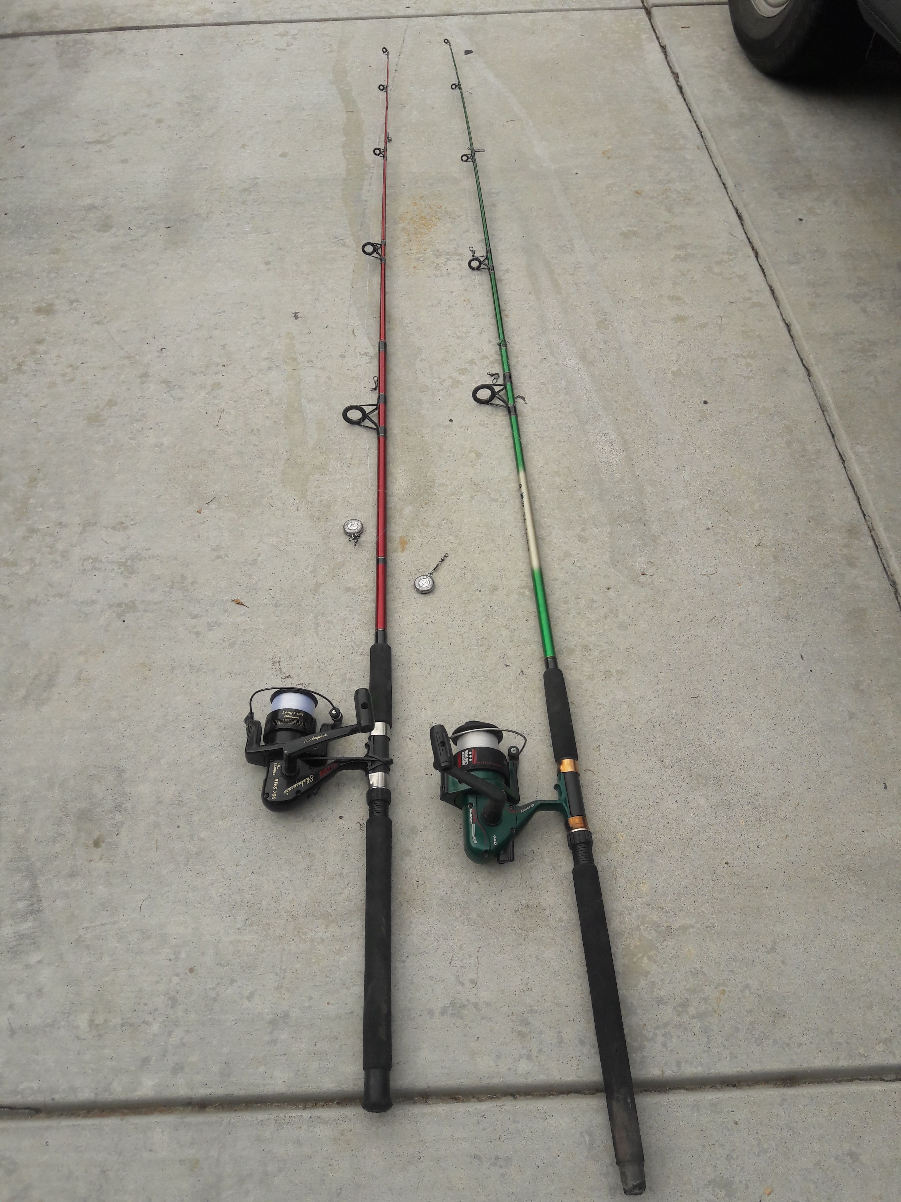 2/8 foot fishing poles