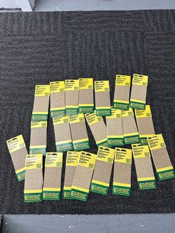 Lot of 23 3M 3-2/3 in. x 9 in. Aluminum Oxide Coarse Sanding Sheets