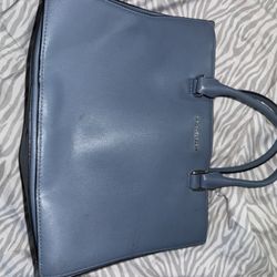 Michael Kors Sutton satchel bag in a blue shade