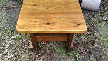 Solid Wood End Table.