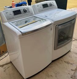 LG washer and gas dryer
