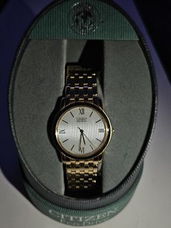 (Used) Citizen Eco Drive Stiletto Gold Tone Stainless Steel Men's Watch