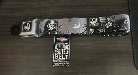 Buckle-down authentic Seatbelt Belt Disney nightmare before Christmas 24-38 inch