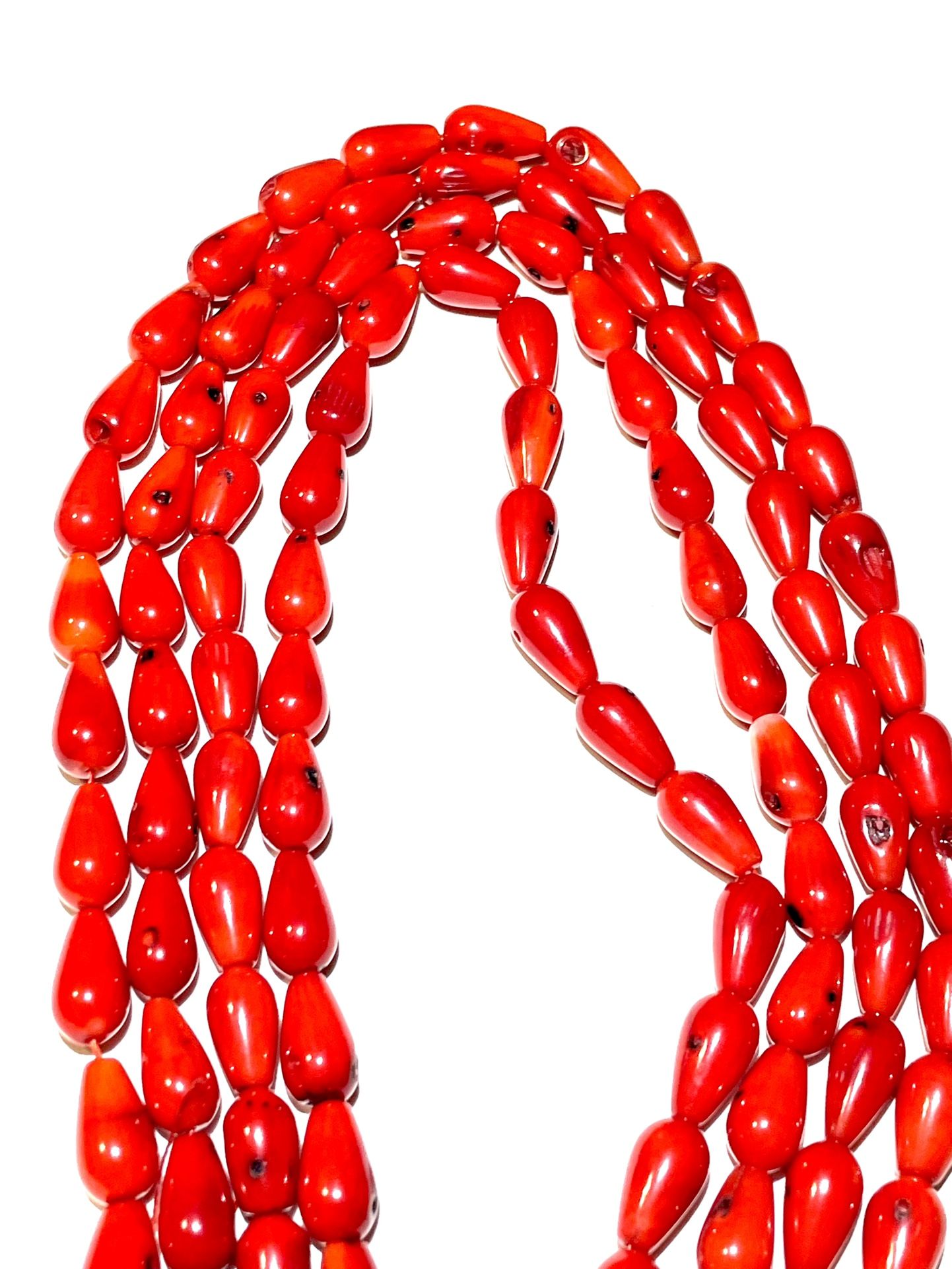 Natural Coral Beads 16” Strand