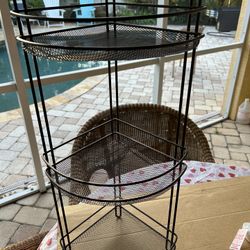 Corner Wire Storage Countertop Rack
