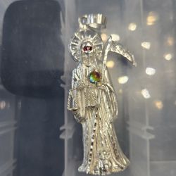 SILVER PENDANT SANTA MUERTE