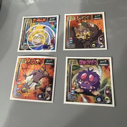 Pokemon vintage stickers Japanese