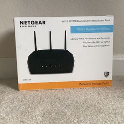 Netgear Home  Wifi6 ROUTER : WAX204 (AX1800) Dual Band Wireless Router Wifi6 Capable (Open Box, Never used, Pristine condition)