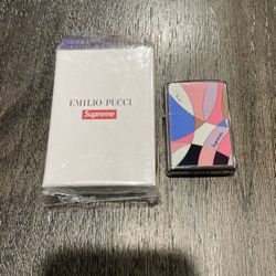2021 Supreme EMILIO PUCCI ZIPPO LIGHTER Dusty Pink