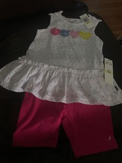 Toddler girl Nautica short set