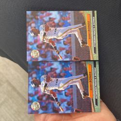 2x Barry Bonds Baseball Cards