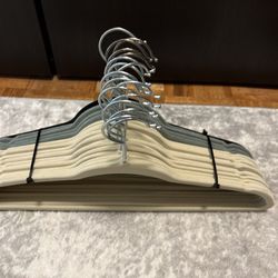20-25 Fabric Straight Slim Clothes Hangers       Desk Chair Table End Dresser Adidas Mirror fan Air Conditioner Decor Toys Nike Weights Storage Bikes