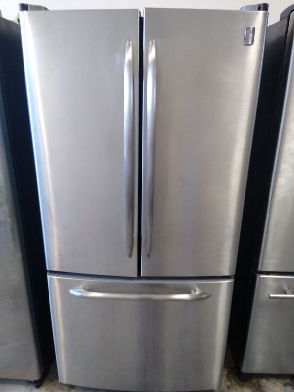 REFRIGERATOR GENERAL ELECTRIC PROFILE FRENCH DOORS STAINLESS STEEL WIDE