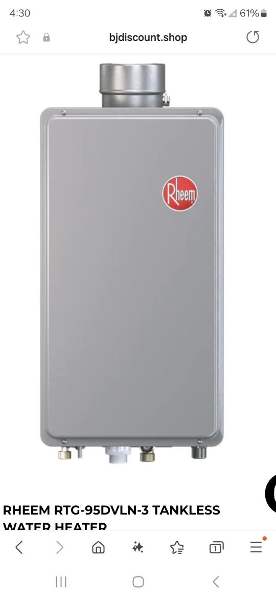 Rheem Water Heater!! Used But Works