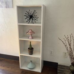 White Wooden Bookcase / Shelf / Storage Unit | Multi-Purpose 