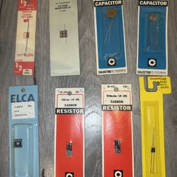 Vintage Electronic Components Bundle – Resistors, Capacitors, RadioShack NOS