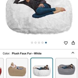 White Large Bean Bag