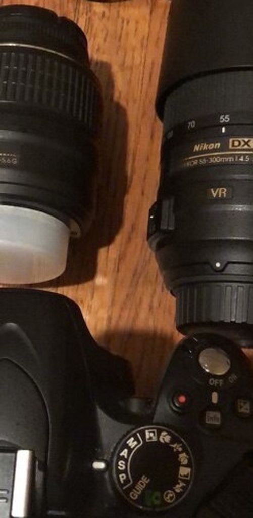 Nikon D3200 With 18-55, 55-300 And Battery Grip