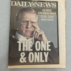 New York Daily News George Steinbrenner Dies July 14, 2010